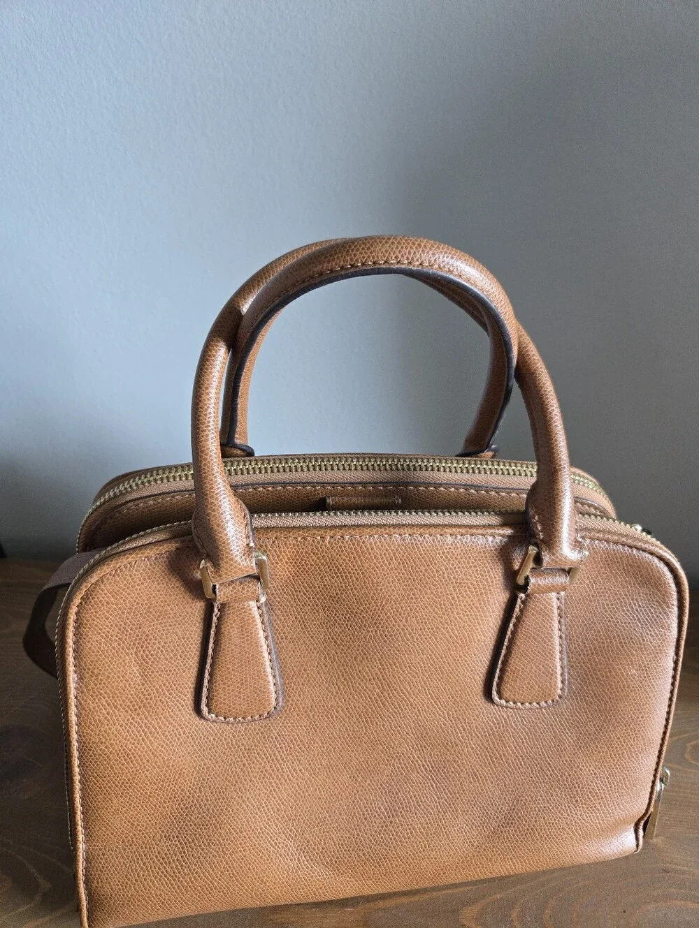 Michael Kors Reese Medium Satchel Saffiano Leather Luggage Tote Bag Crossbody